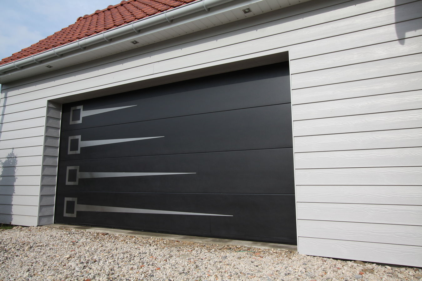 Porte de garage sectionnelle en aluminium